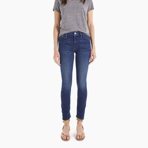 Mother high waisted ankle fray jeans